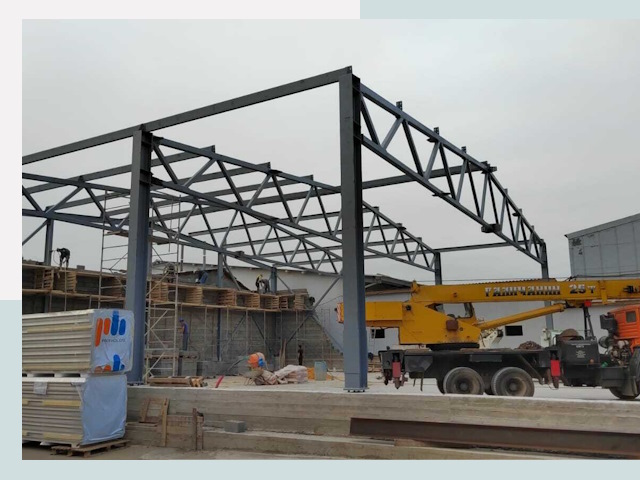 Строительство цехов в Кандалакше