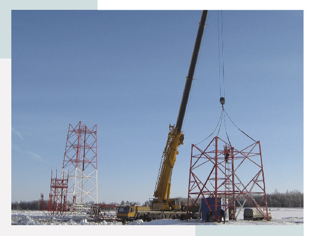 Монтаж вышек связи в Кандалакше