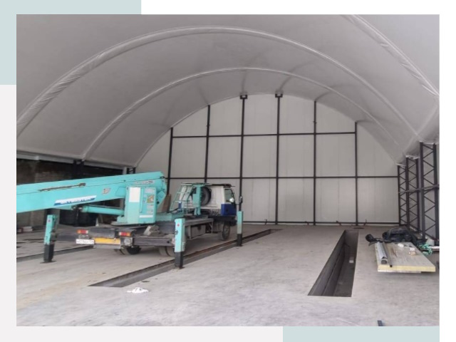 Внутреннее оснащение ангаров в Кандалакше