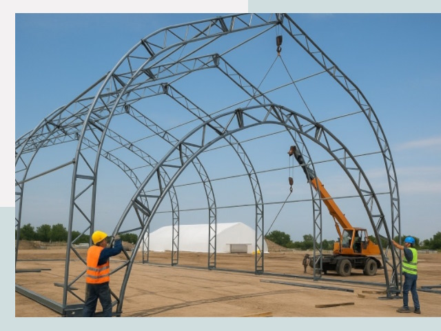 Монтаж ангаров в Кандалакше от 606 руб. - Надежно и быстро